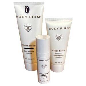 Body Firm Crepe Erase Exfoliant Facial & Body‎ Skincare Set